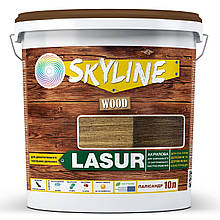 Лазур декоративно-захисна для обробки дерева LASUR Wood SkyLine Палісандр 10л