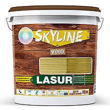 Лазур декоративно-захисна для обробки дерева LASUR Wood SkyLine Дуб світлий 10л