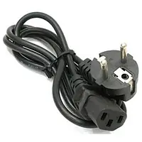 Кабель живлення Atcom 4547 Black Red 220в 1,8м Euro 0,75мм2