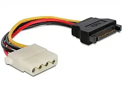 Кабель для компютерних комплектуючих Cablexpert CC-SATA-PS-M Picture Molex M - SATA, 0.15 м