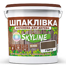 Шпаклівка для Дерева готова до застосування акрилова SkyLine Wood Горіх 4.5 кг