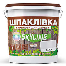 Шпаклівка для Дерева готова до застосування акрилова SkyLine Wood Білий 4.5 кг