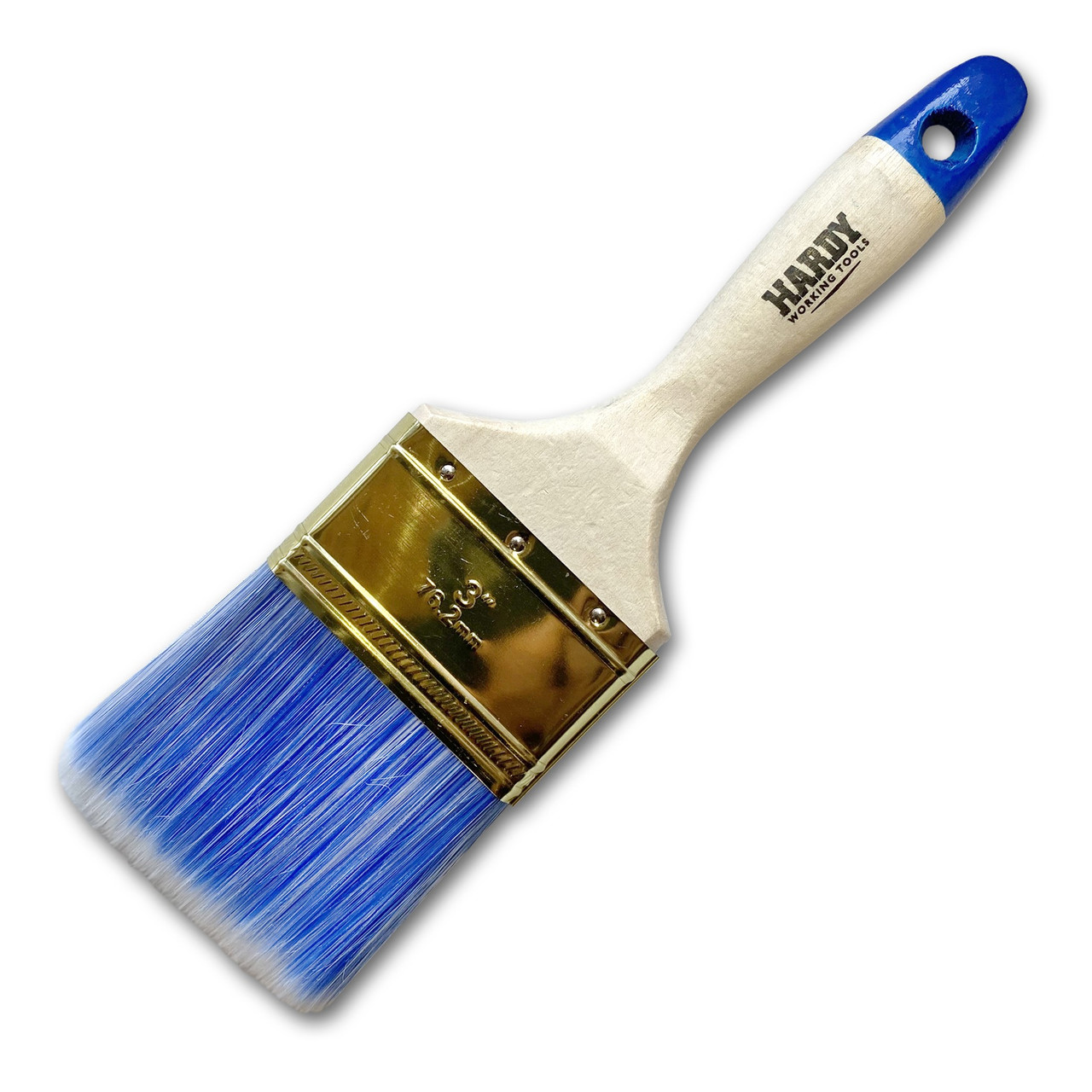 Пензель плаский, 3", суміш натуральної щетини та поліестеру, довжина щетини 76 мм, дерев'яна ручка HARDY, фото 1