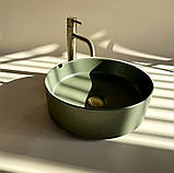 Умивальник Rea Sami 37x37 green matt (REA-U4567), фото 2