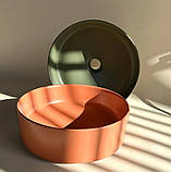 Умивальник Rea Sami 37x37 green matt (REA-U4567), фото 5