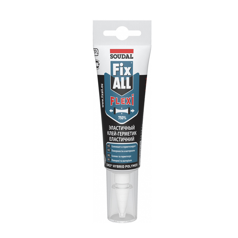 Клей-герметик FIX ALL Flexi білий 125мл, фото 1