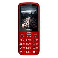 Кнопковий телефон Sigma mobile Comfort 50 Grace Red