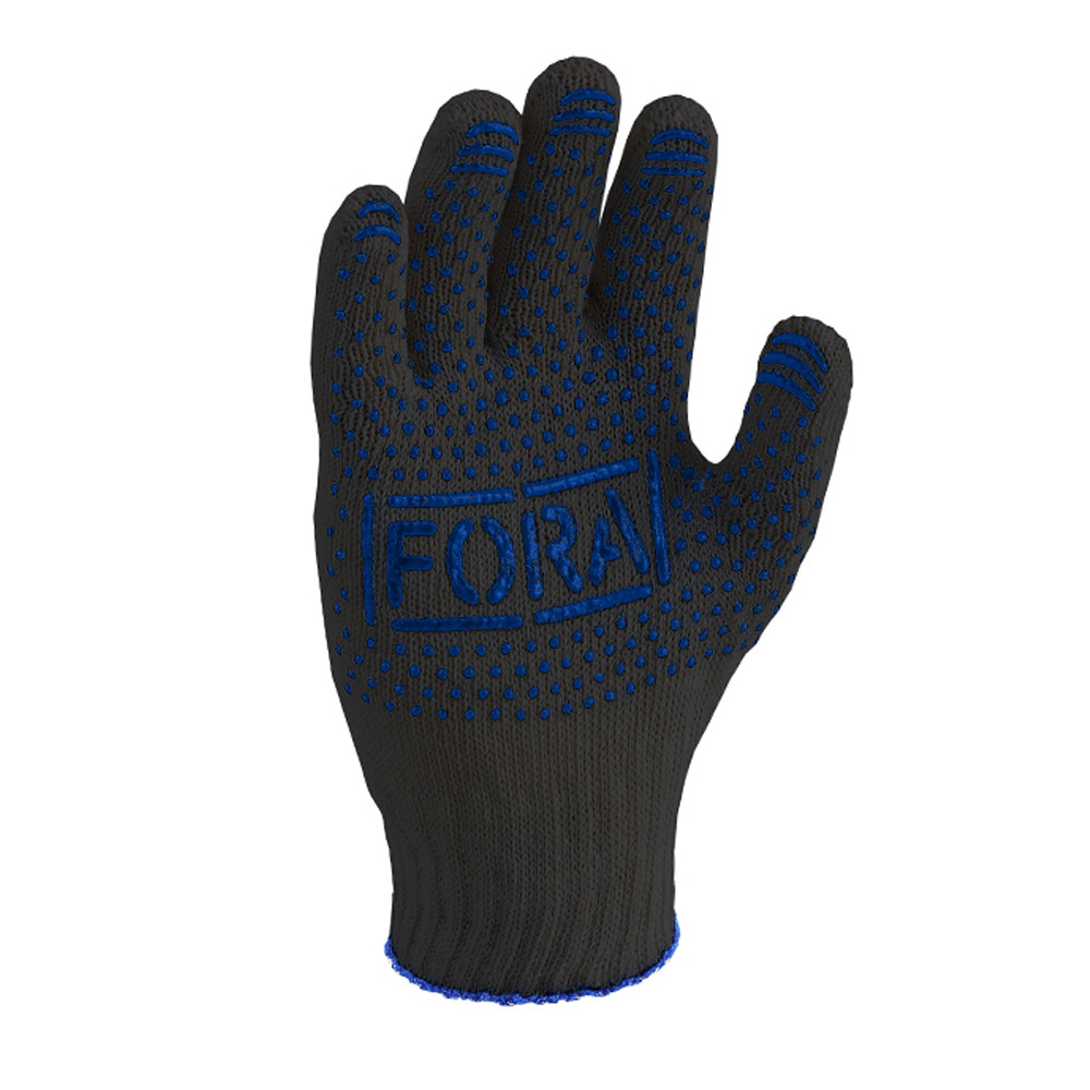 Рукавиці Фора трикотажні чорні з ПВХ 10 клас 10 розмір арт. 15500, фото 1
