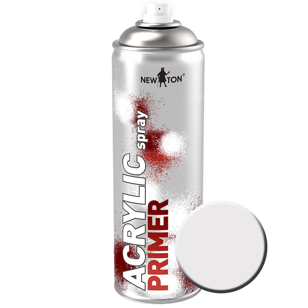 Грунт New Ton автомобільний акриловий Білий 500 мл, фото 1