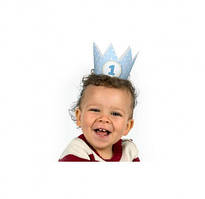 Корона карнтонна 1 рочок блакитна