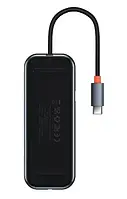 USB-хаб Baseus AcmeJoy 7-Port Type-C Dark Gray (WKJZ010413)