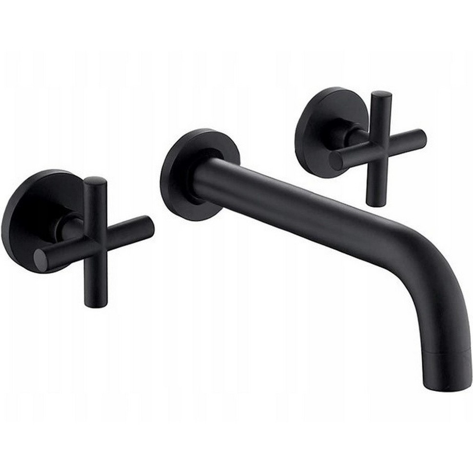 Змішувач для умивальника прихованого монтажу Rea Exit чорний (REA-B8000), фото 1