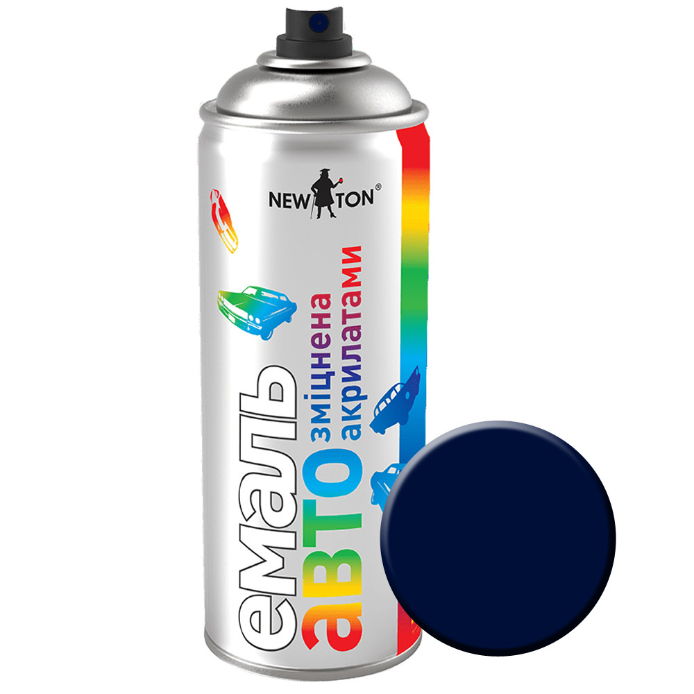 Автоемаль New Ton 456 Темно-синий 400 мл, фото 1