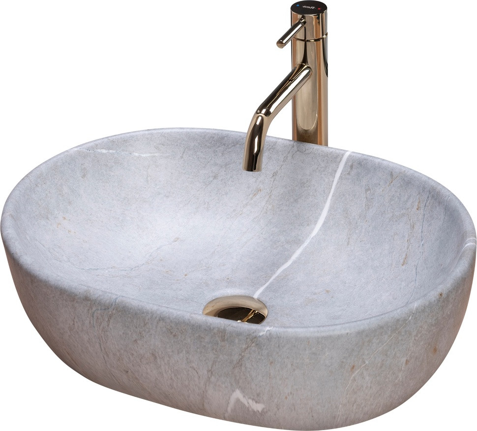 Умивальник Rea Lara 35x48,5 grey (REA-U9889)