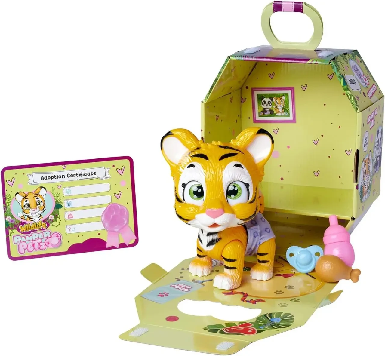 Ігровий набір Simba "Pamper Petz Тигреня" що п'є і пісяє з кольоровою лапкою (5953575)