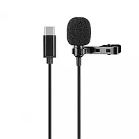 Мікрофон Infinity Type-C 1.5м Black петличний