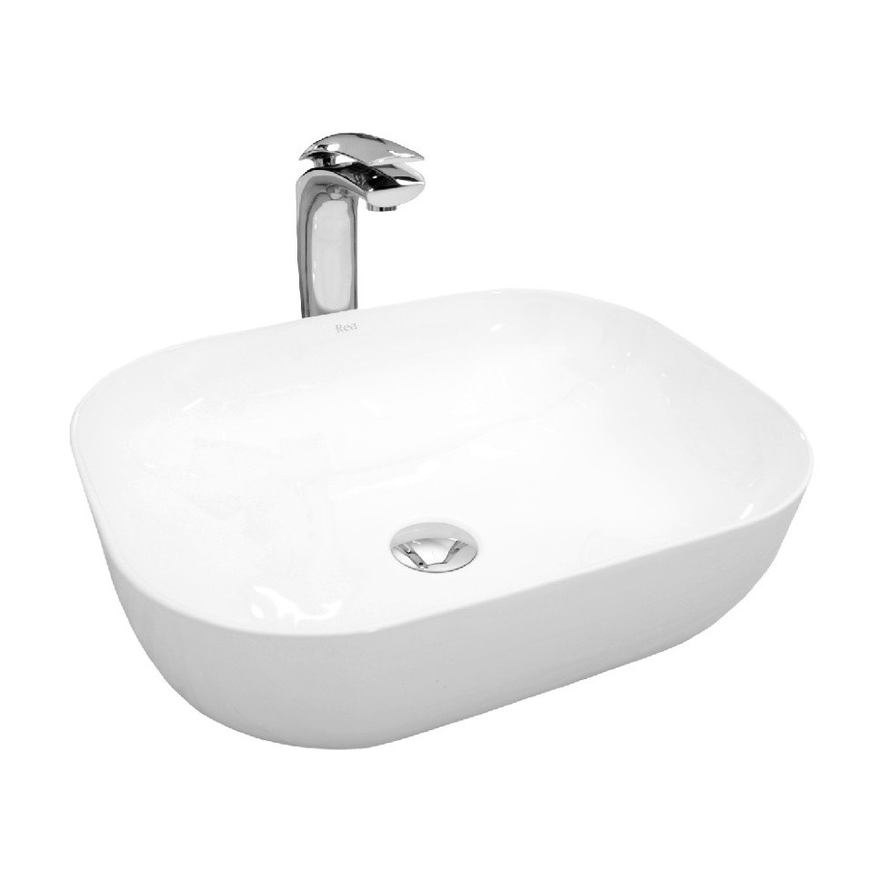 Умивальник Rea Mona Slim 40,2x50,7 білий (REA-U6300), фото 1