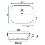 Умивальник Rea Mona Slim 40,2x50,7 білий (REA-U6300), фото 6