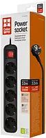 Мережевий фільтр ColorWay CW-PSEA53BK Black 5 розеток 3 м