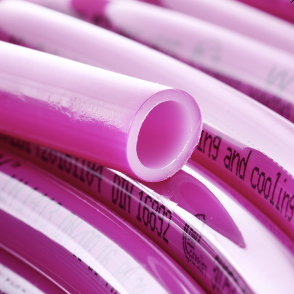 Труба для теплої підлоги KP Czech PEX-b PINK 16*2,0 Чехія з кисневим бар'єром, фото 1