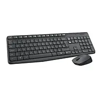Комплект клавіатура та миша Logitech MK235 Black Wireless UA (920-007931)