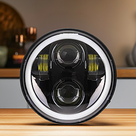 Світлодіодна фара 75 Вт Нива, ВАЗ 469, ВАЗ 2101, 2121, FJ Cruiser, мотоцикл, мото 7 дюймів