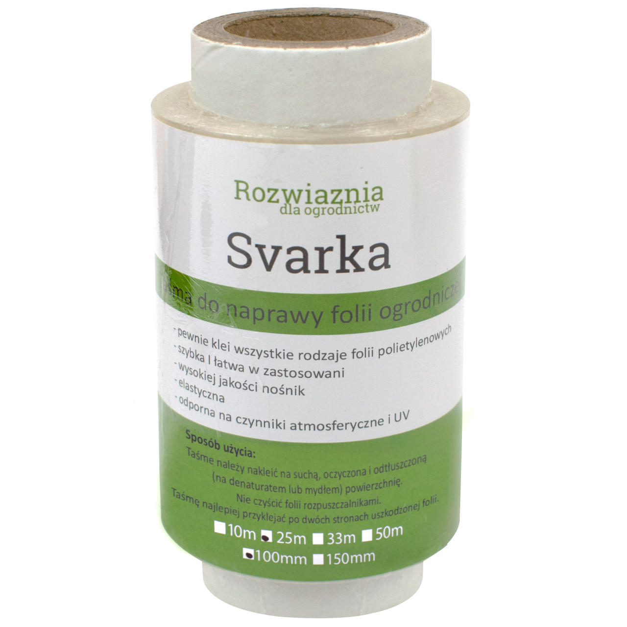 Скотч для ремонту тепличної плівки Svarka 100 мкм 10 см х 25 м, фото 1