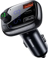 ФМ-модулятор Baseus FM Launcher S-13 2xUSB Black (CCMT000101)