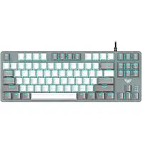Ігрова клавіатура Aula F3287 Gray White KRGD Blue (6948391240954), з anti-ghosting і металевою панеллю