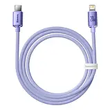 Дата-кабель Baseus Crystal Shine Series USB Type-C (тато) - Lightning (тато) 2 m Purple CAJY000305, фото 3