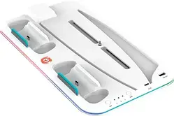 Зарядна станція для геймпада Canyon CS-5 RGB для PS5 White
