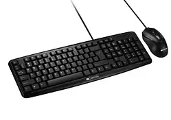 Комплект клавіатура та миша Canyon SET-1 Black UK&US