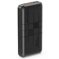 Зовнішній портативний акумулятор XO PR188 20000mAh Black 22.5W