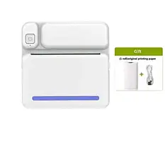 Фотопринтер Infinity Phomemo 19 Portable Mini Blue + 1 рулон білого паперу
