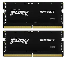 Оперативна память Kingston FURY 32GB (2x16GB) DDR5 6400 MHz Impact Black (KF564S38IBK2-32)