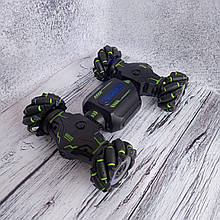 Машинка перевертиш-всюдихід Stunt Twist Car 4WD Чорно-зелений