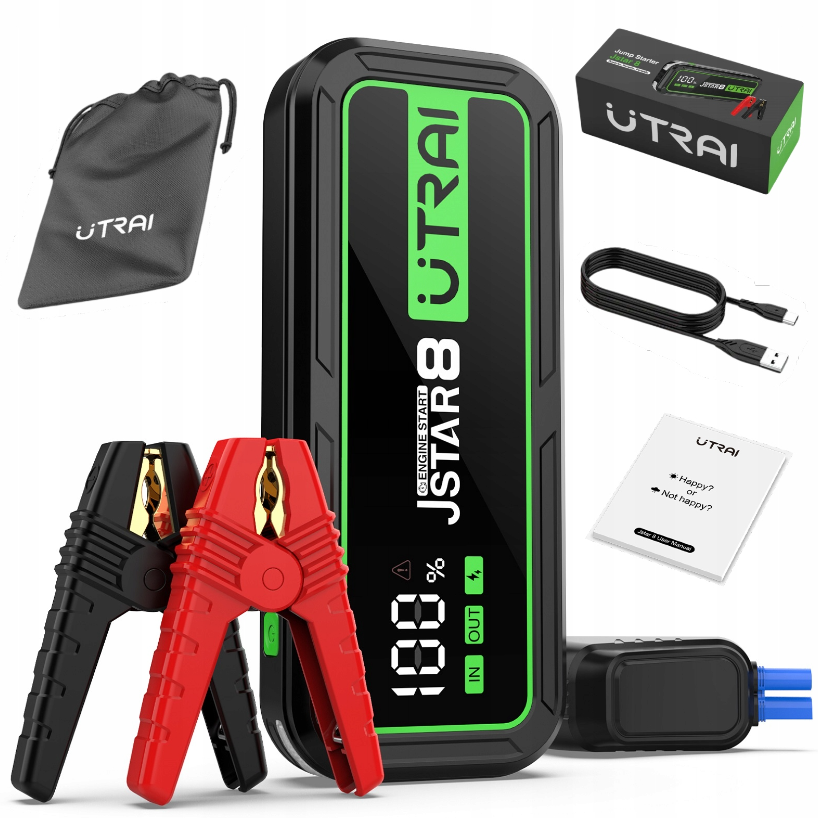 Автомобільний пусковий пристрій Jump Starter UTRAI JSTAR 8 3000А 20000 мАг Бустер - Авто-мото