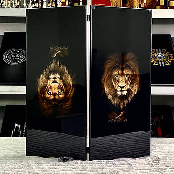 Нарди зі скла Лев 61×27×5см подарункові