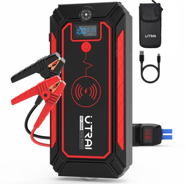 Пусковий автомобільний пристрій 2500A Jump Starter Utrai Jstar 4 Бустер 59,2Вт/г - Авто-мото