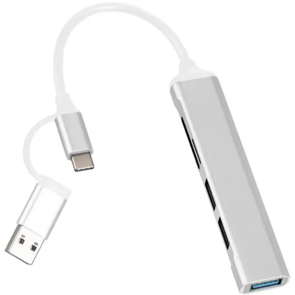 USB-хаб Dynamode DM-UH-518 Silver