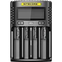 Зарядний пристрій для акумуляторів AA, AAA Nitecore UMS4 Black