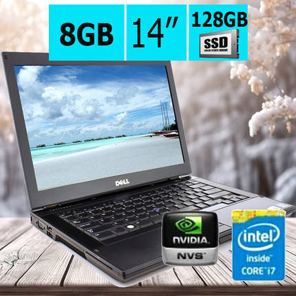 Ноутбук Dell Latitude E6410 14" I7-640M (Nvidia NVS 3100M) 8Gb/128SSD 14", фото 1