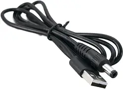 Кабель живлення для роутера Extradigital KBU1889 USB (тато) - DC-5.5-2.1 (тато) Black 1м