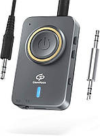 Bluetooth адаптер MOSRACY 5.0 передавач приймач 2 в 1 з AptX-LL AUX Type-C чорний