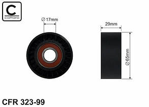 RENAULT TRAFIC II 2.0DCI -РОлік натяжний(65*30*17) Пластик