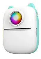 Фотопринтер Infinity Phomemo X2 Cat Portable Mini Blue + 1 рулон білого паперу