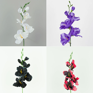 Гладіолус штучний | Д-9-11 см  В-48 см |Коробка-24 шт одного кольру |виробник-Польща