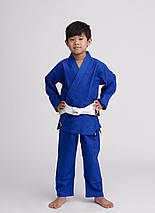 Кімоно для дзюдо дитяче з поясом синє унісекс Ippon Gear Kids Judo Gi Future 2 Blue 335 г/м² (150 см), фото 3
