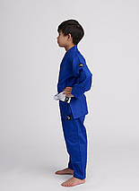 Кімоно для дзюдо дитяче з поясом синє унісекс Ippon Gear Kids Judo Gi Future 2 Blue 335 г/м² (150 см), фото 4