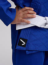 Кімоно для дзюдо дитяче з поясом синє унісекс Ippon Gear Kids Judo Gi Future 2 Blue 335 г/м² (140 см), фото 6